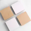 Винтаж Kraft Blank Memo Pad Sticky Notes Botpad Письменная бумага Проверка