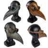 Party Masks Halloween Plague Doctor Bird Mask Long Nose Beak Cosplay Steampunk Scary Latex Mask Halloween Costume Props Party Favors 230809