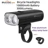 バイクライトマジックシンRN3000自転車ヘッドライトMTBロードバイク3000ルーメンブライトライト懐中電灯防水サイクリング照明ツールHKD230810