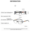 Солнцезащитные очки Прогрессивные многофокальные очки для чтения мужчины TR90 против синего света пресбиопической женщины Оптические дальновидные очки от 1,0 до 4,0