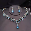 Ketting Oorbellen Set Barokke Kroon Bruiloft Sieraden Voor Vrouwen Tiara En Choker Oorbel Sets Bruidsjurk Kostuum Accessoire