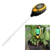 PH Meters Professional 4 in 1 LCD Temperature Sunlight Moisture PH Garden Soil Tester Analysis Acidity Alkali 40%Off 230809