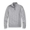 Ny ulltröja Mens Designer Knitwear Långärmad högkvalitativ höstvinter stickade kläder Ashion Sweatshirt Män varm M-XXL