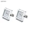 Collegamenti per cuffi Lepton Funzionali gemelli per orologi per uomini Square Real Clock Links con Battery Digital Mens Gemlink Relojes Gemelos 230809