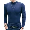 남자 티셔츠 ArcSinx Long Sleeve T 셔츠 남자 Plus 4XL 피트니스 셔츠 Turtleneck Man Slim Fit 남자 티셔츠 남자 Long Sleeve T-Shirt Modal 230809