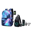 Zaini Zaino scuola per ragazzo Ragazze Anime Cartoon Luminoso Borse per bambini Antifurto Bookbag Daypack Zaino a tracolla Borsa per laptop 230809