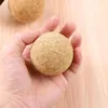 2Pcs Wine Bottle Stoppers Oak Wood Cork Ball Dust Proof Wooden Covers Reusable Plugs For Decanter Carafe Party Favors