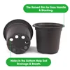 Planters Pots Buah Pot Tanaman Plastik Pot Benih Mulai Pot Tanaman Bunga Tanaman Rumah untuk Taman Diameter 10Cm