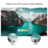 Projektörler Everycom YG625 Projektör LED LCD Native 1080p 7000 Lümen Destek Bluetooth Full HD USB Video 4K Beamer Ev Sinema Tiyatrosu 230809