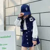 Clothing Sets Girls' Clothing Spring and Autumn Sports Set Baseball Uniform Jacket Short Skirt Two-piece Korean Children's Set 230809