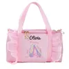 Backpacks Personalized Kids Dance Bag For Girls Ballerina Pink Lace Duffel Ballet Class Crossbody Name Embroidery Handbag Drop Deliver Dhm0I