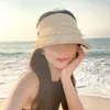Boinas Chapéu Coreano Feminino Nicho High Sense Summer Straw Viagem Ao Ar Livre Proteção Solar Air Top