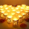 Ljus Flameless Tea Light Candles Battery Operated Votive LED Tealight med papperslampskärm för bröllop Valentine Halloween Jul 230809