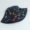 Wide Brim Hats Bucket Hats Fish Bone Print Reversible Bucket Hat Panama Bob Hip Hop Cap Women Men Summer Sun Protection Fisherman Hats HKD230810