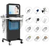 13 po Hydrodermabrasion Machine Skin Scurpor Acné Retrait de cicatrice Pores Nettoyage RF Ultrasonothérapie HYDRA AQUA OXYGÈNE Machine hydratante pour le visage PEEL PEEL JETE