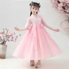 Girl's Dresses New Spring and Autumn Children's Summer Dress Little Girl Embroidered Princess Dress Hanfu 2-12T Children's Dress