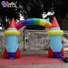 wholesale 4x3m inflatable space theme archway inflatable spacecraft arched door inflation cartoon arches for event entrance decoration toys sport