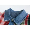 Vestes masculines Jacket Fashion Personomaire beau patchwork denim HOMMES Men de jean manteau top couple robe 230809