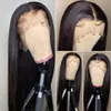 30inch Bone StraightHD Lace Frontal Wig 100％Human Hair Wigs Brazilianストレート13x4フロントウィッグプリプラックヘアライン