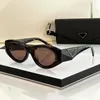 Lunettes de soleil ovales Mens Prad Symbole High End Version 1 1 Cadres d'acétate Femmes Avant Garde Géométrique Ligne large Jame Métal Triangle Logo Femmes Designer Sunglasses UV400