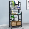 Matlagringsorganisation Ställer in hushållet Multilayer Rack Floor Iron Art Bedroom Kitchen Assembly Fflower 230810