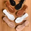 Sandaler Womens Summer Casual Beach Shoes Sandaler Lady T-Strap Thong Flip Flops Mujer tofflor Plus Size 230809