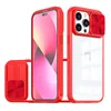 For iPhone 15 14 pro max iphone 13 12 11 Cell Phone Case Transparent Window Camera Protection Phone Cases