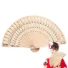Kinesiska stilprodukter trä fällbara fläkt kinesiska stil handhållna fällbara fans eleganta hand fans för bröllopsfest hem dekoration ventilador