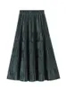 スカートティゲナベルベット女性のための長いスカート