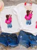 家族を一致させる衣装素敵な水彩トレンドファミリーマッチ衣装ティーグラフィックTシャツ女性女子男の子子供サマーママママ服R230810