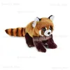 New 1PC 23cm Realistic Toy Red Panda Bear Cat Lifelike Soft Toys Plush Lesser Panda Doll for Kids Gifts T230810