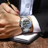 Montres-bracelets CHENXI 922 montre d'affaires pour hommes Date Quartz avec chronographe en acier inoxydable lumineux mâle Clcok 2023 230809