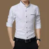 Men's Dress Shirts Legible Casual Social Formal shirt Men long Sleeve Shirt Business Slim Office Shirt male Cotton Mens Dress Shirts white 4XL 5XL 230809