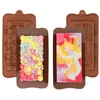 Backformen Silikon Schokoladenriegelform Kuchendekoration Backwerkzeuge Antihaft-Gelee- und Süßigkeitenform DIY 230809
