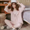 Vêtements de nuit pour femmes vêtements de nuit ensemble femme Plaid mignon Kawaii doux pyjamas été pyjama pour femmes femmes tenues ensembles de pyjamas