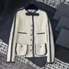 Women's Jackets Designer 2023 Early Autumn New Small Fragrant Wind Contrast Bow Style Reduced Age Sweet Woolen Coat CFDJ