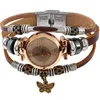 Andra klockor Gnova Platinum Top Women Premium äkta Leather Watch Triple Armband Butterfly Charm Wristwatch Fashion Para Femme A581 230809