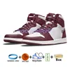 UNC Toe 1s High OG Men Basketball Shoes Mens Women Sneakers With Box Reverse Laney Bordeaux Starfish Varsity Red Chicago Lost And Found Womens Trainers Big Size 36-47