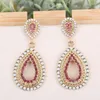 Dangle Earrings 1pairRhinestone Acrylic Hollow Out Design Women's Art Small Fresh Lady