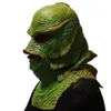 Creature From The Black Lagoon Costume Mask Monster Fish Creature Mask Halloween Dress Up Latex Novelty Rubber Full Head Masks HKD230810