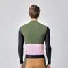 Koszulki rowerowe Topy Spexcel Pro Team Mesh Długie rękawy Jersey Słońce Ochrona ochrony na zimno tkaniny Tabel Niski kołnierz dla mężczyzn i kobiet 230810