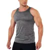 Herentanktops Ademend herentop Slim Fit Zomer Mouwloos Sneldrogend Gym Running Vest In effen kleuren Streetwear-stijl