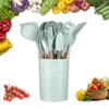 Приготовление посуды 1PCS Силиконовый шпатель Spatula Spoon Tongs Heamtresatant Soup.