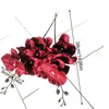 Kwiaty dekoracyjne Czarne sztuczne trzpienia storczyków jedwabne rośliny symulacyjne phalaenopsis kwiat gałęzie domowe domowe wystrój ślubny fałszywy disted