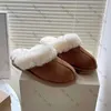 Designer Slipper Tasman Slippers Tazz Boots Fluffy Boot Australia Booties Boston Clogs Fur Slide Platform Sheepskin Suede Slides Woman Men Mules Winter Shoe