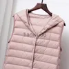 Женские куртки Schinteon Women Ultra Light Down Long Long Vest с капюшоном.