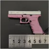 Mode Accessories Detachable G17 Alloy Gun Pistol Model Miniature Half Metal Mini Keychain Pendant Removable 1985 Drop Delivery Toys G Dhmci