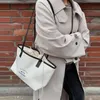 Evening Bags Style Ladies Handbag Simple DrawString Canvas Bag med brev till försäljning Shopping 230810