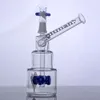 Färgglada Hitman Glass Bongs Classic Brilliance Cake Reting Pipe Oil Rigs Water Pipes With Tire Perc 14 mm Manlig fog