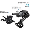 Rowerowe przenośniki Shimano Deore M6100 12 prędkości Zestaw grupy SHIFTER SLM6100R Tylny przerzutek RDM6100SGS Oryginalne części dla MTB Bike 230816